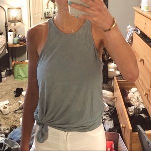 BCBG MAXAZRIA cool grey blue tank NWOT